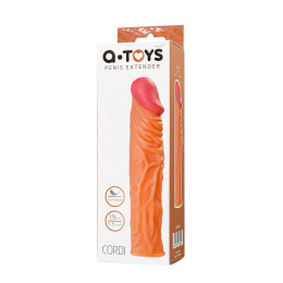 Насадка на пенис A-Toys by TOYFA Cordi, SoftSkin, телесный, 19,5 см
