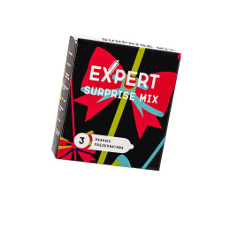 Презервативы EXPERT Surprise Mix, секретный микс, 3шт