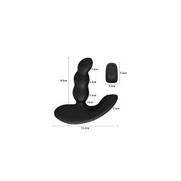 Стимулятор простаты Levett Nitoc, силикон, черный, 12,5 см