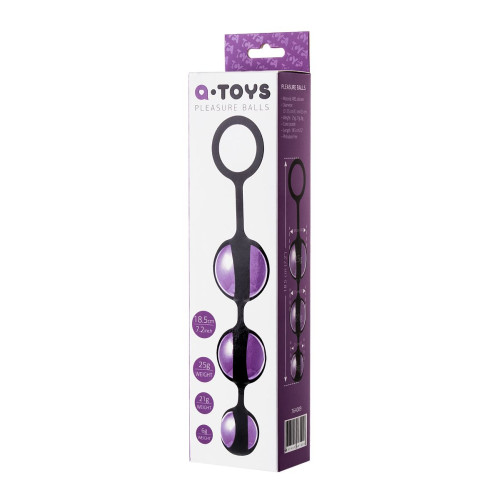 Вагинальные шарики A-Toys by TOYFA Hony, ABS пластик, фиолетовый, 18,5 см