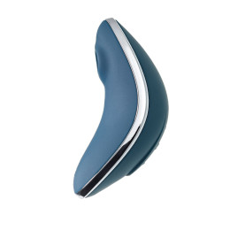 Вакуум-волновой стимулятор клитора с вибрацией Satisfyer Vulva Lover 1, силикон, синий, 11,9 см
