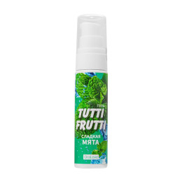 Съедобная гель-смазка TUTTI-FRUTTI для орального секса со вкусом сладкой мяты 30г