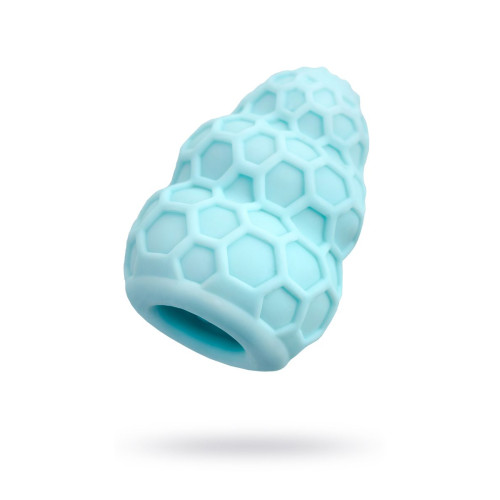 Мастурбатор A-Toys by TOYFA Flaff, TPE, бирюзовый, 8см, Ø 2,9 см