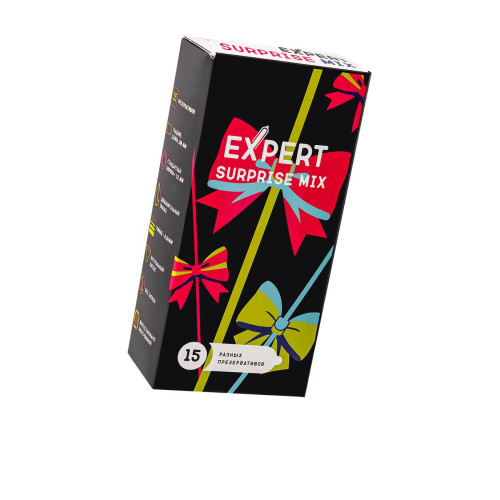 Презервативы EXPERT Surprise Mix, секретный микс, 15 шт