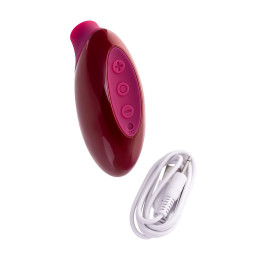 Вакуумный стимулятор клитора A-Toys by TOYFA Myrty, бордовый, 9,8 см