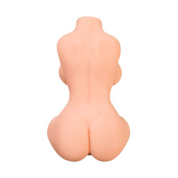 Мастурбатор реалистичный в форме женского тела, с 2 любовными входами, ТPE, телесный, 4,5 кг (в бело