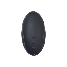 Вакуум-волновой стимулятор клитора с вибрацией Satisfyer Vulva Lover 3, силикон, чёрный, 11 см