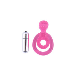 Вибронасадка TOYFA Basic, TPE, розовый, 6 см