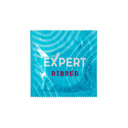 Презервативы EXPERT Ribbed, ребристые, 15шт