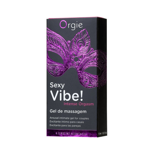 Гель для массажа ORGIE Sexy Vibe Intense Orgasm с разогревающим и охлаждающим эффектом, 15 мл