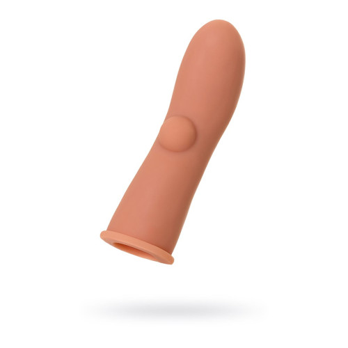 Насадка реалистичная KOKOS EXTREME SLEEVE с имитацией пирсинга, TPE, телесная, 14.7 см