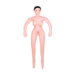 Кукла надувная Dolls-X by TOYFA Медсестра Emilia, реалистичная голова,брюнетка, с двумя отверстиями