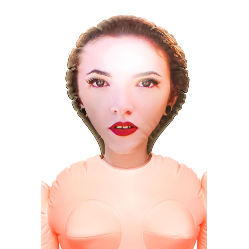 Кукла надувная Dolls-X by TOYFA Jennifer, шатенка, с двумя отверстиями, 150 см