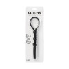 Лассо на пенис A-Toys by TOYFA Leatt с тремя бусинами, силикон, черный, 19,5 см