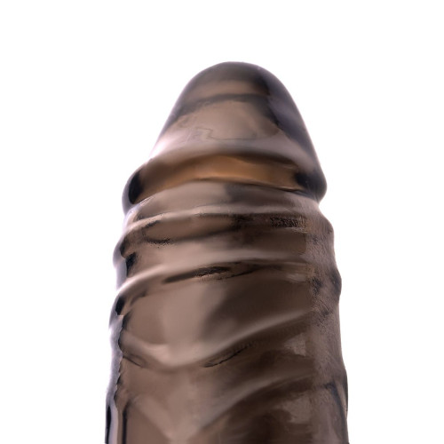 Насадка на пенис XLover by TOYFA для увеличения размера, TPE, черный прозрачный, 15,5 см