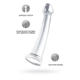 Нереалистичный фаллоимитатор TOYFA Basic Jelly Dildo XL, TPE, прозрачный, 22 см