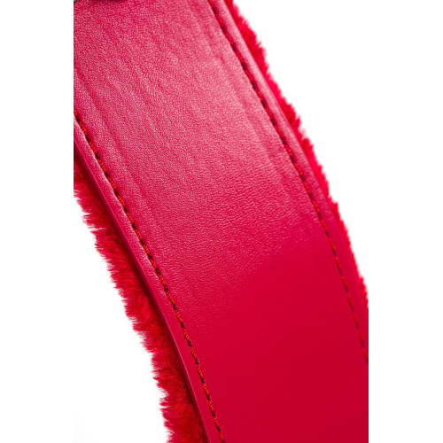 Ошейник TOYFA Basic, PU кожа, красный, 43 см