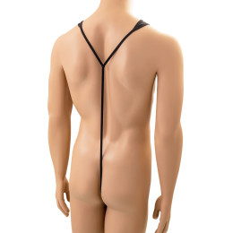Мужское боди Anais Derrick из ткани с wet-эффектом, черный, M