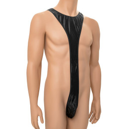 Мужское боди Anais Derrick из ткани с wet-эффектом, черный, M