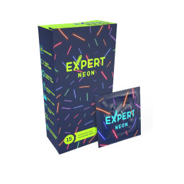 Презервативы EXPERT Neon  15 шт. (светящиеся)