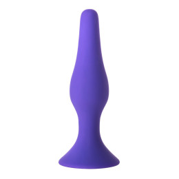 Анальная втулка A-Toys by TOYFA Bomp, силикон, фиолетовый, 10,2 см