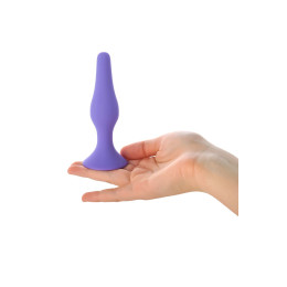 Анальная втулка A-Toys by TOYFA Bomp, силикон, фиолетовый, 10,2 см