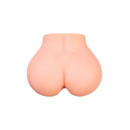 Мастурбатор реалистичный в форме попки, с 2 любовными входами, ТPE, телесный, 3,1 кг (в белой коробк