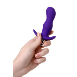 Анальная пробка с вибрацией A-Toys by TOYFA Kamet размера S, силикон, фиолетовый, 11,2 см