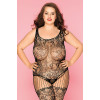 Костюм-сетка и стринги Candy Girl Hortense, нейлон, черный, 2XL