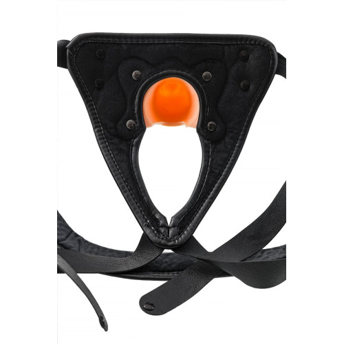 Фаллопротез RealStick Strap-On Oberon, TPE, телесный, 14 см
