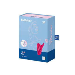 Универсальный вибромассажер Satisfyer High Fly, силикон, красный