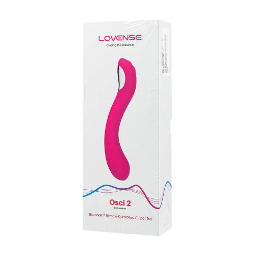Нереалистичный вибратор LOVENSE Osci 2 G-spot, силикон, розовый, 22 см