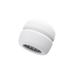 Насадка Magic Wand Silky touch для массажера Europe, силикон, белая, 4.5 см