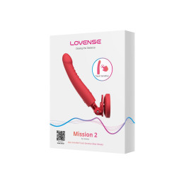 Дилдо-вибратор LOVENSE Mission 2 с технологией Touch-Sense, силикон, красный, 27,2 см