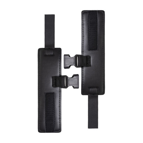 Ошейник с наручниками TOYFA Theatre, PVC, черный, 44 см