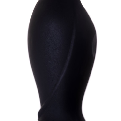 Стимулятор простаты Erotist Sixth с ротацией головки, силикон, черный, 14,5 см