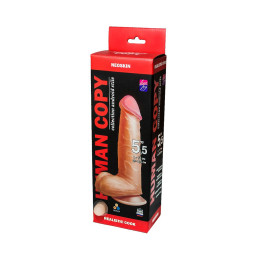 Фаллоимитатор неоскин на присоске HUMAN COPY Lovetoy, TPR, телесный, 17 см