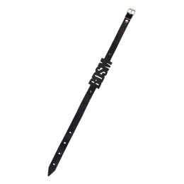 Чокер Pecado BDSM, с шипами, натуральная кожа, черный