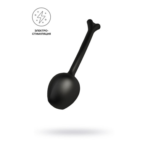 Вагинальные шарики Mystim Mono Unplain Jane Geisha Balls, электростимуляция, силикон, черные, Ø 3,3