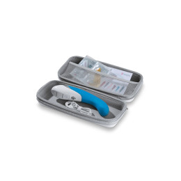 Вибратор Mystim Al Punto силиконовый, синий, 25 см