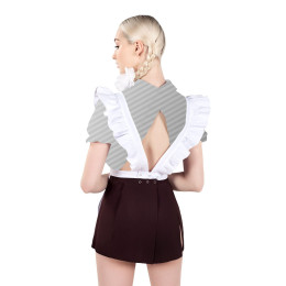 Нижняя часть костюма «Русская школьница», Pecado BDSM, юбка, фартук, коричнево-белый, 40-42