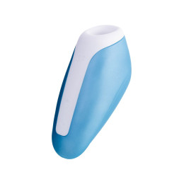 Вакуум-волновой бесконтактный стимулятор клитора Satisfyer Love Breeze, силикон, голубой, 9,5 см.
