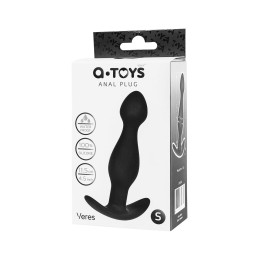 Анальная пробка A-Toys by TOYFA Veres, размер S, cиликон, черный, 11,5 см
