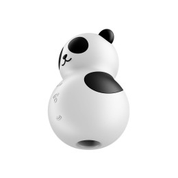 Вакуумно-волновой стимулятор Satisfyer Pocket Panda, силикон, чёрно-белый