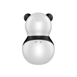Вакуумно-волновой стимулятор Satisfyer Pocket Panda, силикон, чёрно-белый