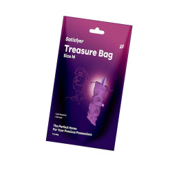 Мешочек Satisfyer Treasure Bag для хранения игрушек M, фиолетовый, 24*12 см