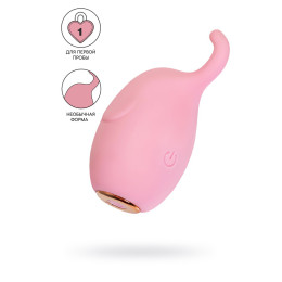 Вибратор Штучки-Дрючки, Mr. Elephant, розовый, силикон, 7,5 см