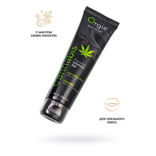 Интимный гель ORGIE LUBE TUBE, водная основа, со вкусом конопли, 100 мл