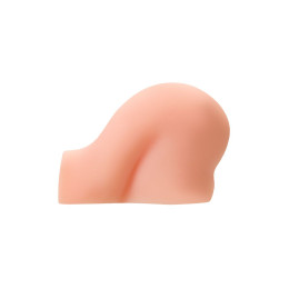 Мастурбатор реалистичный  в форме попки, с 2 любовными входами, ТPE, телесный, 1 кг (в белой коробке
