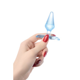 Анальная втулка TOYFA Basic, ABS пластик, голубой, 6,5 см, Ø 2,5 см